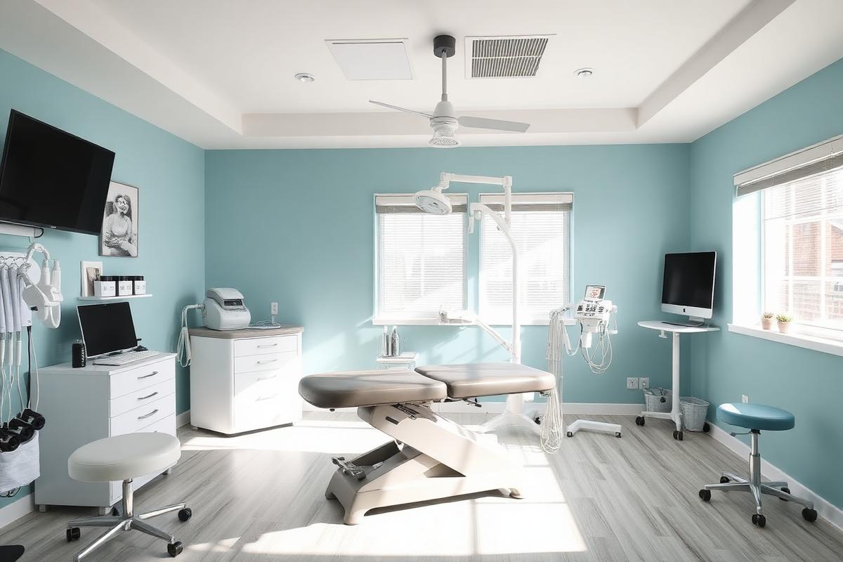 Modern chiropractic treatment room at Commerce City Injury & Pain Center